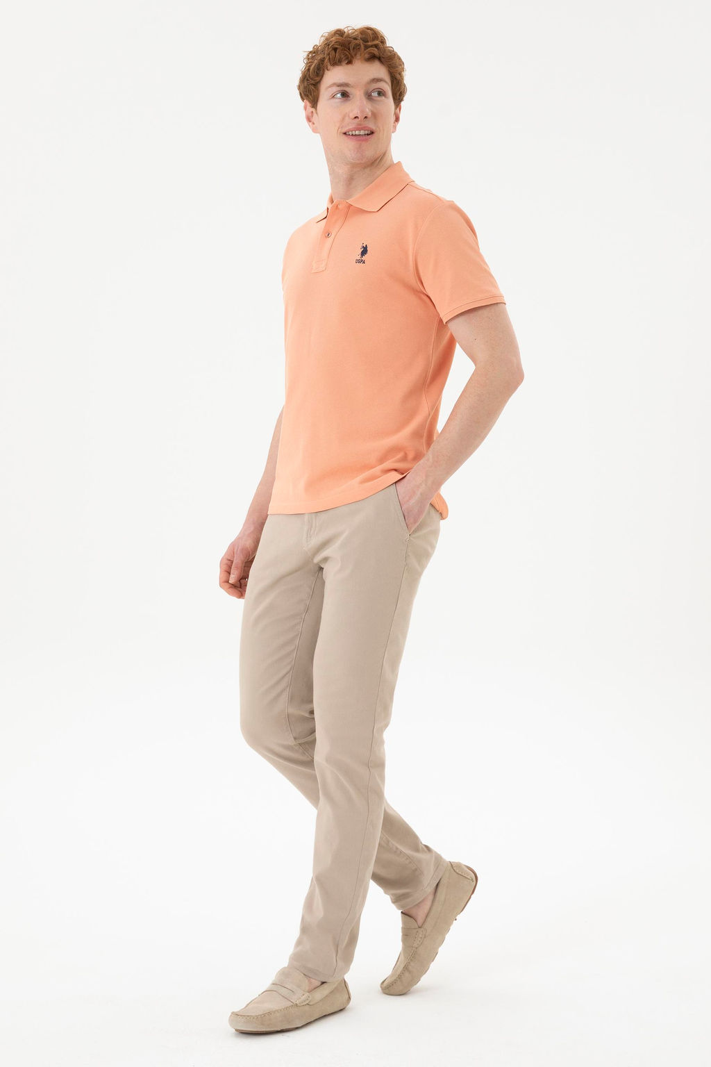 Мужская базовая футболка Salmon Неожиданная скидка в корзине - U.s. polo assn фото 4