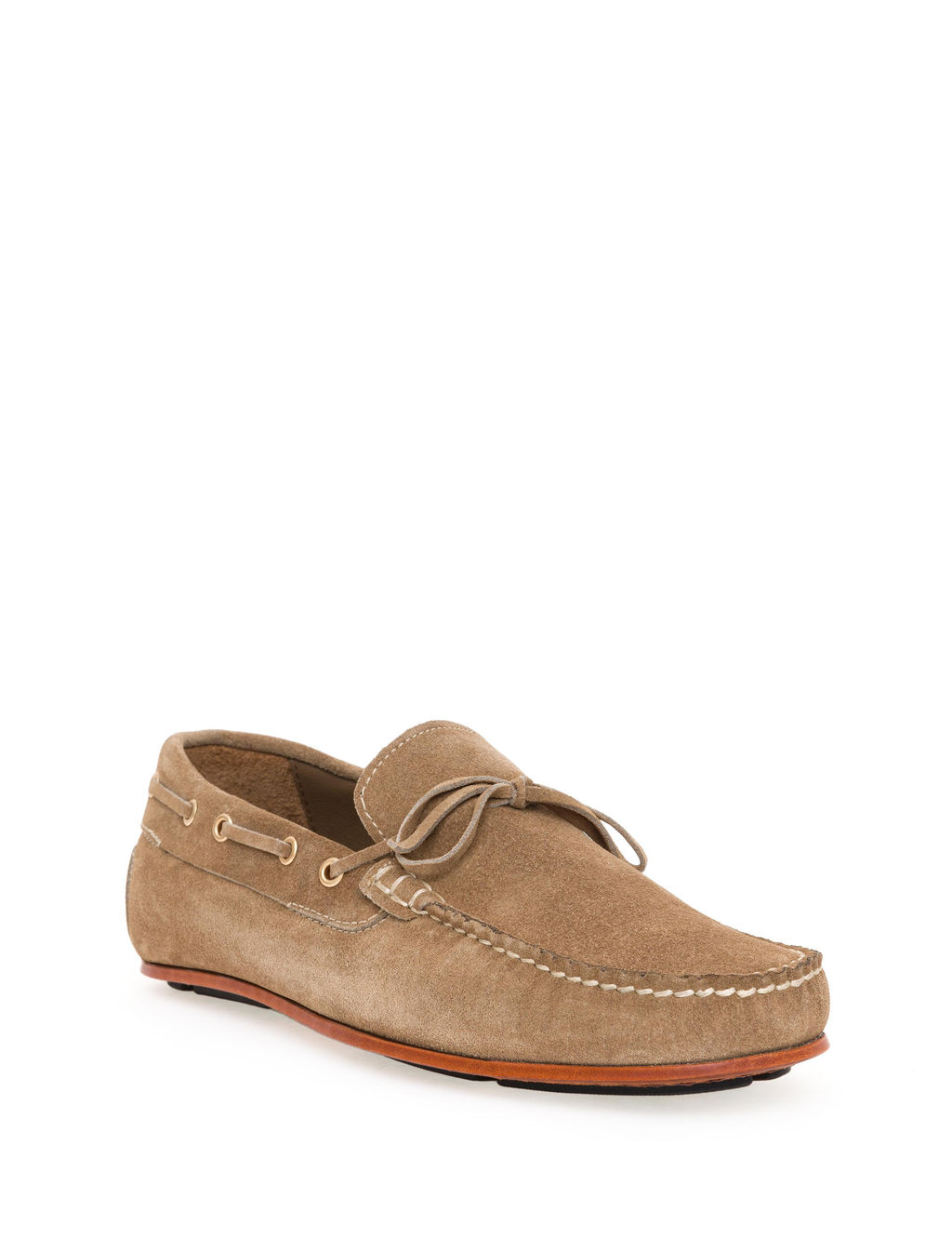 Bej K_sele Taban %100 Deri Loafer Ayakkab_
