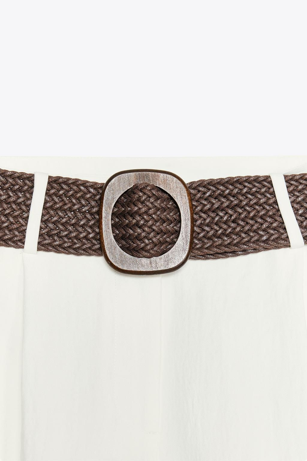 BERMUDA SHORTS WITH DARTS AND BELT - Zara фото 30