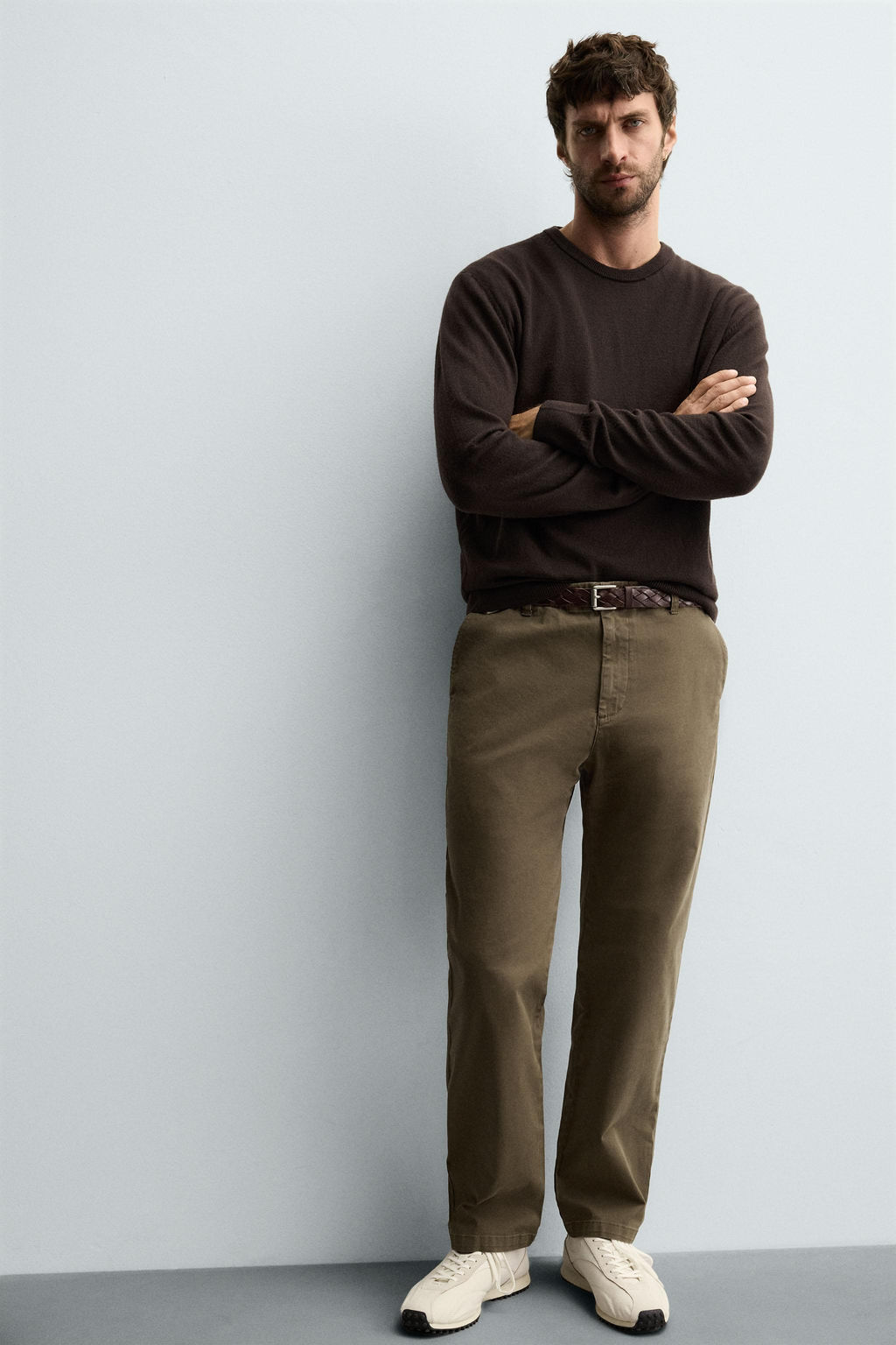 STRAIGHT-LEG TWILL TROUSERS - Zara фото 6