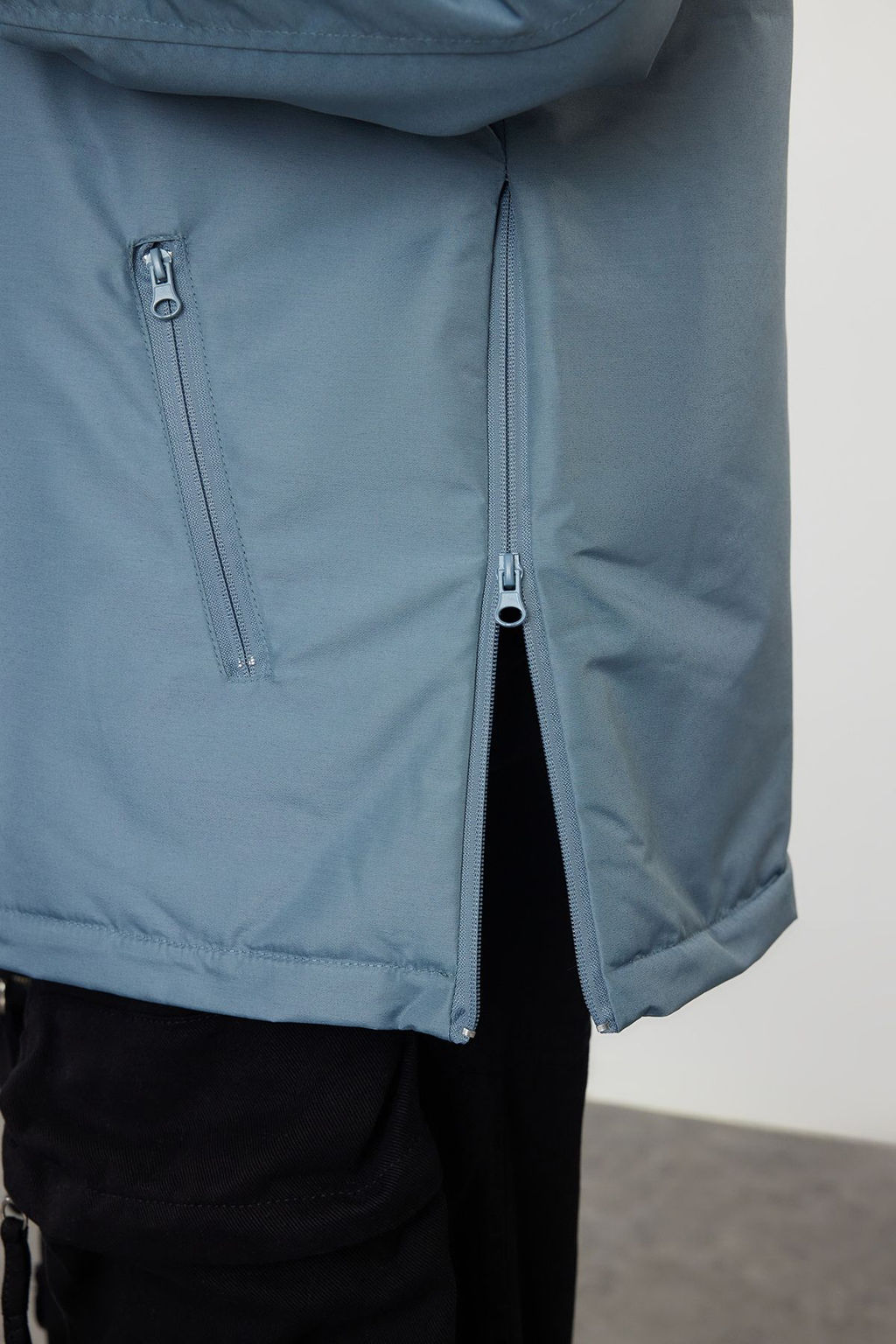TRENDYOL MAN Mint Regular Fit Kanguru Model K?sl?k Ruzgarl?k Mont TMNAW25MO00014 - Trendyolmilla фото 4
