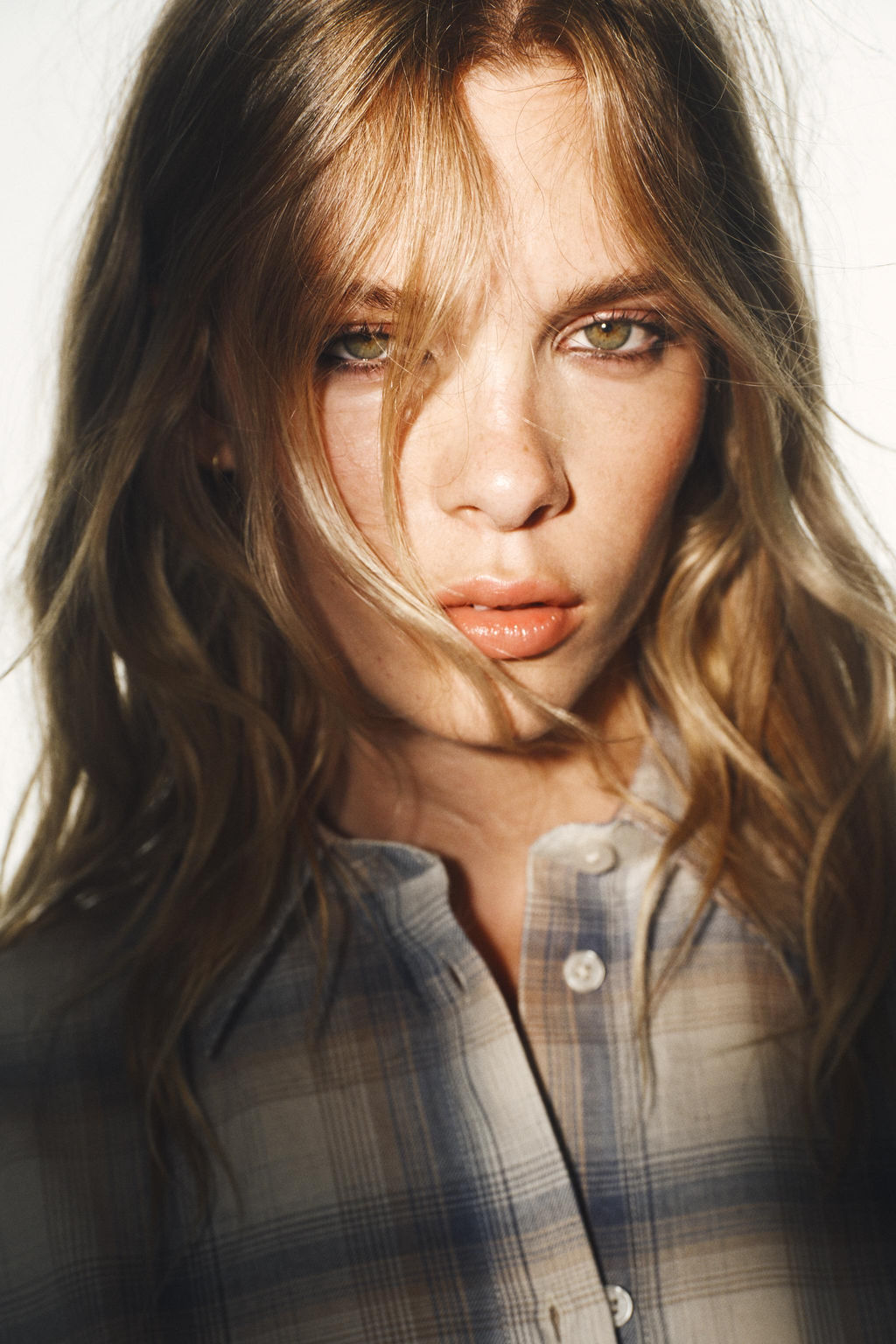 OVERSIZE CHECK SHIRT WITH POCKET - Zara фото 9