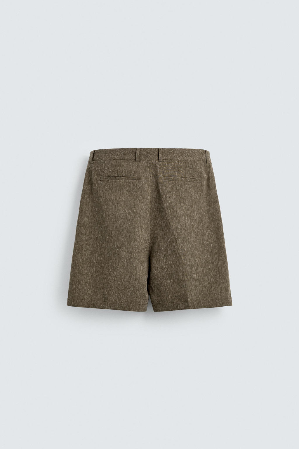 BERMUDA RELAXED FIT PLIEGUES / Khaki