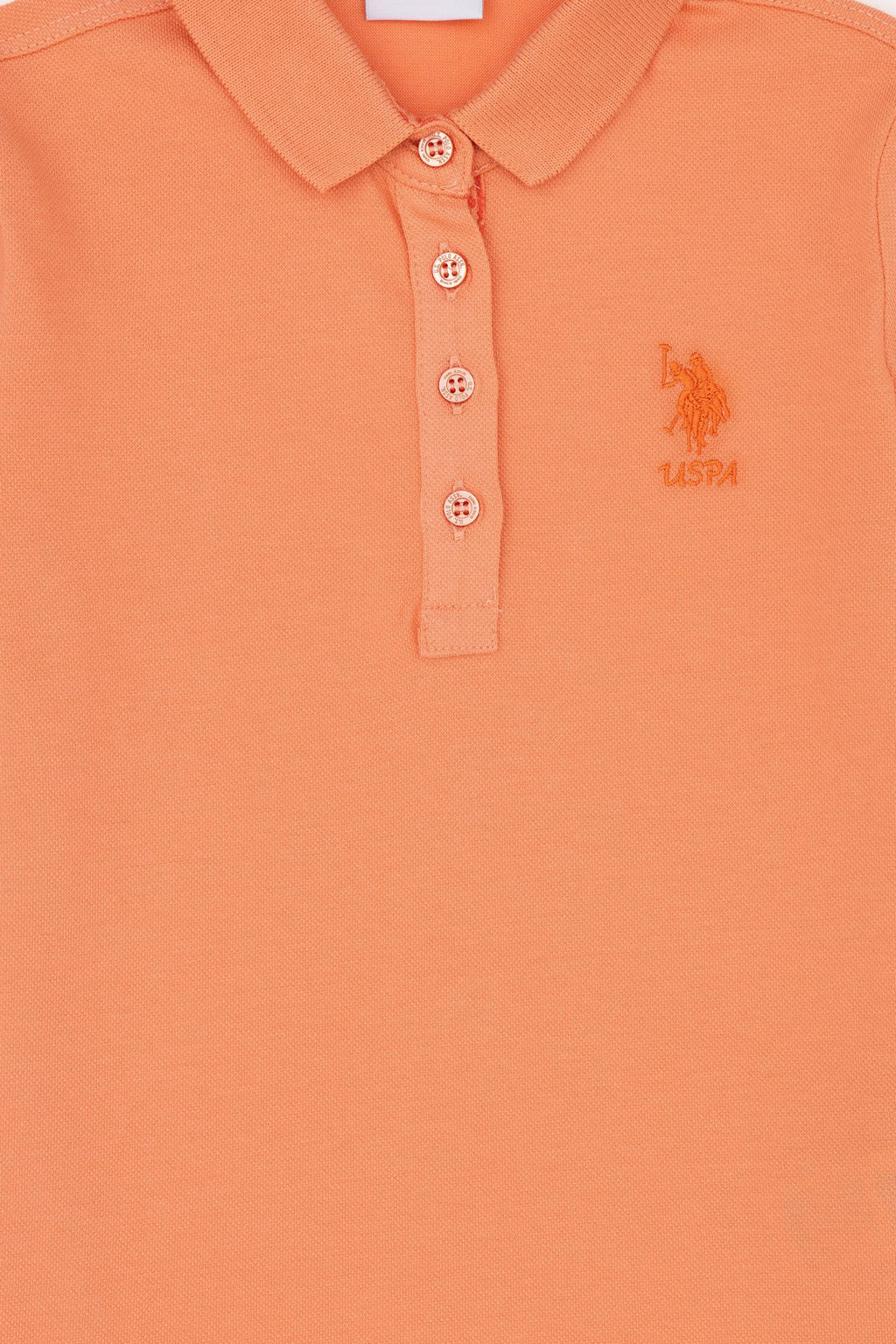 U. S. Polo Assn / Базовая футболка Salmon для девочек - U.s. polo assn фото 6