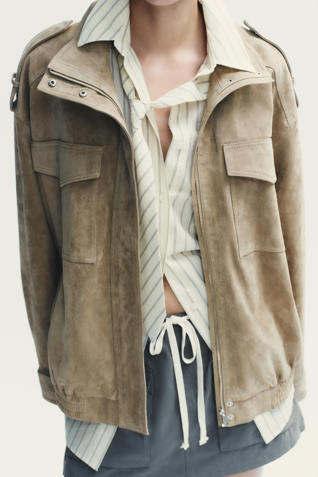 SUEDE LEATHER JACKET - Zara фото 2