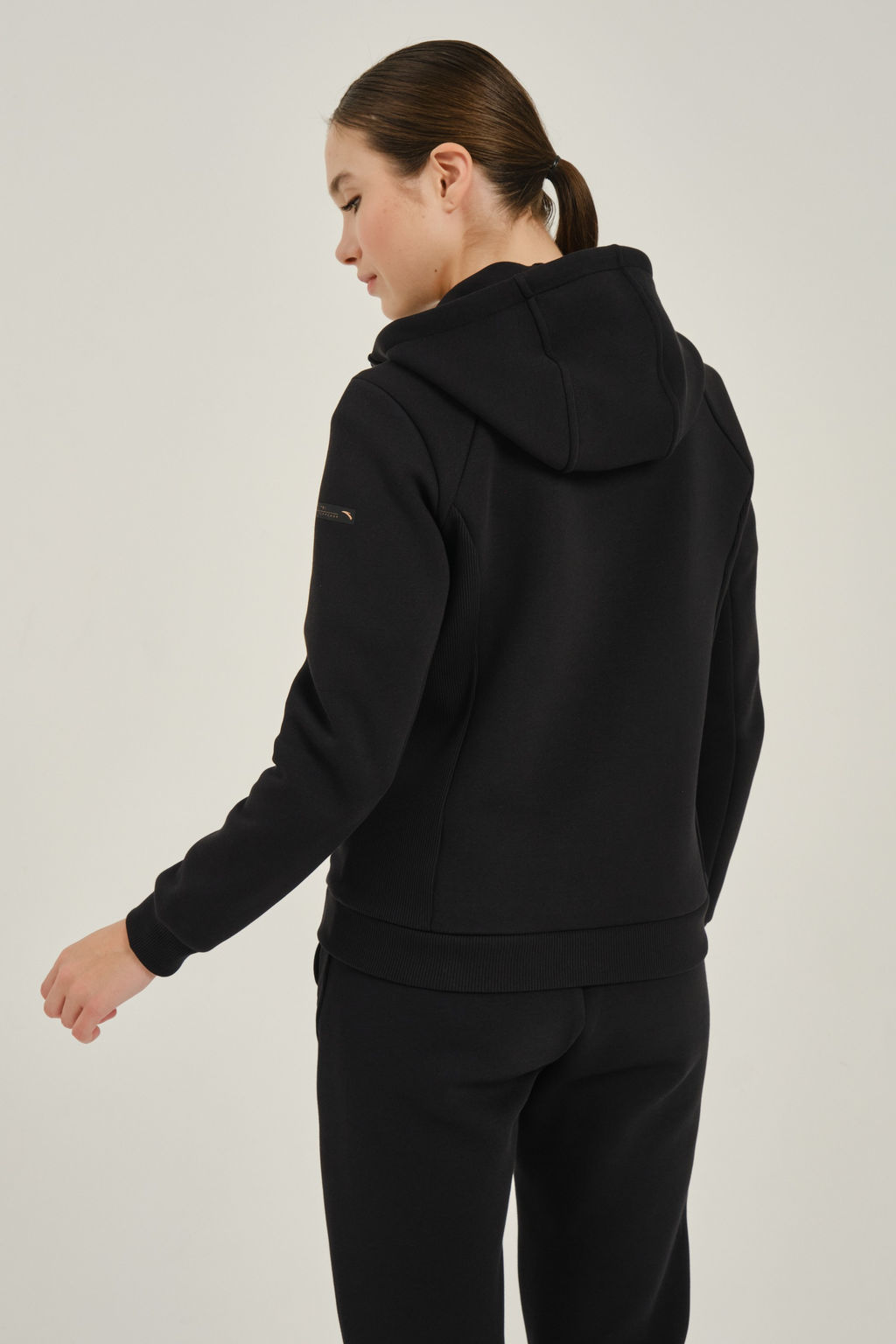 Толстовка на молнии Черный TRN Knit Track Top - Anta фото 5