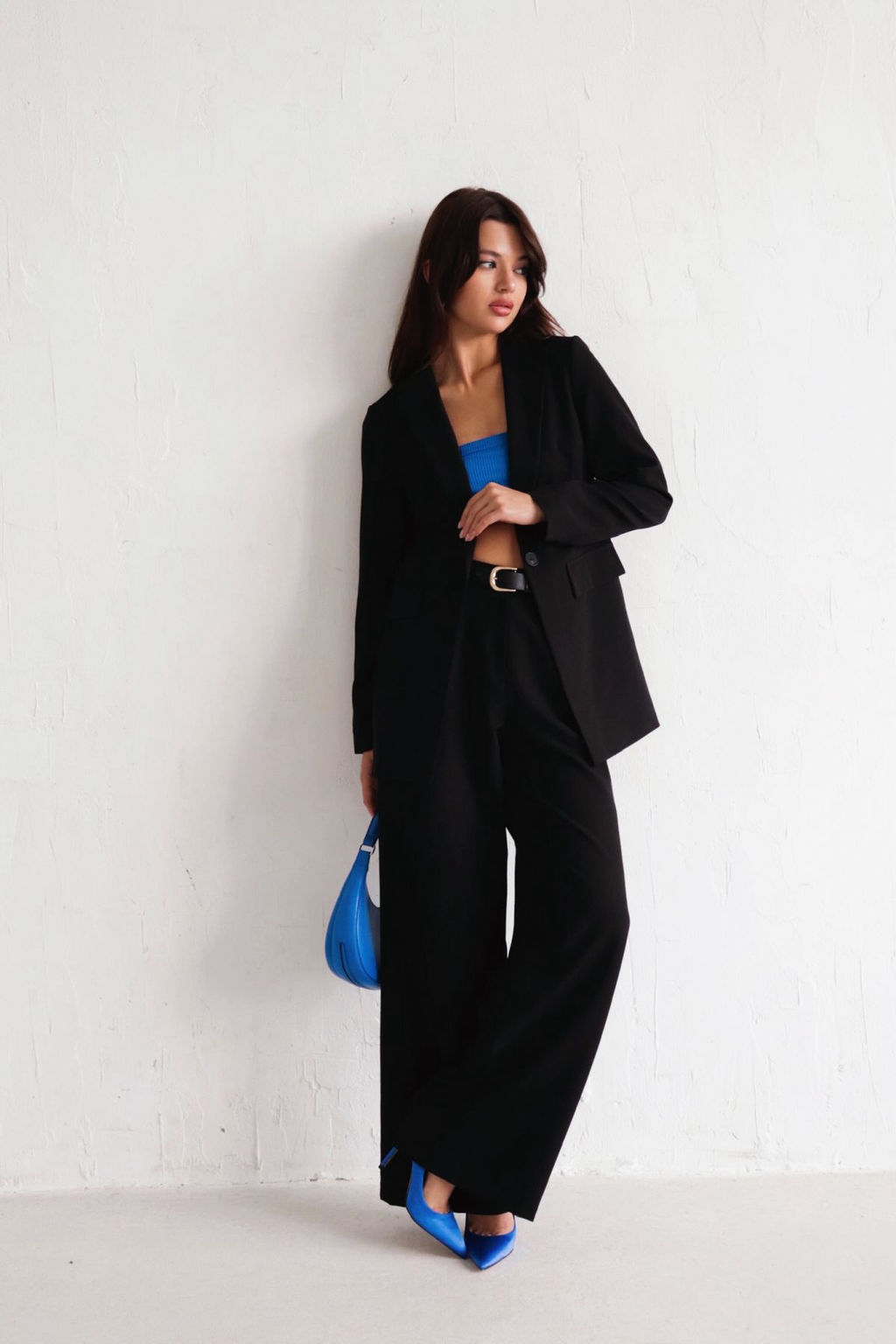 10618 Брюки-палаццо чёрные - Martichelli фото 8