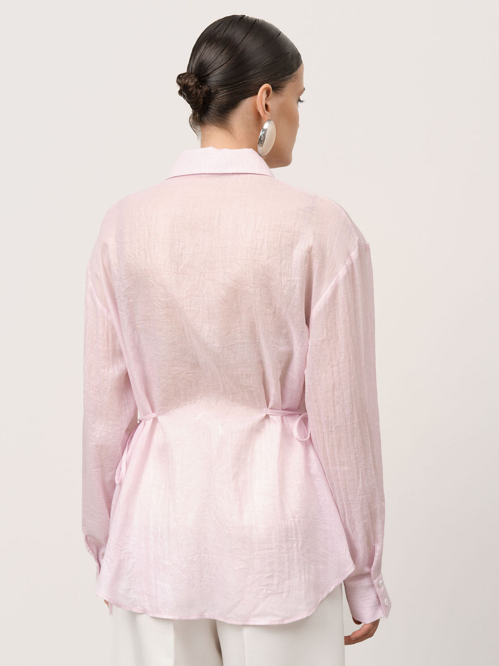 Блуза из хлопка 5011821 розовая