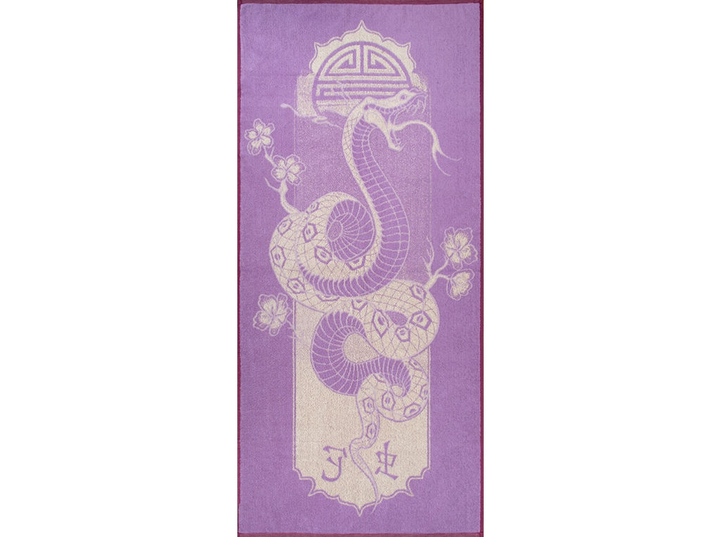 6с102.411ж1 Шэ (фиалка3) Полотенце махровое 67х150см