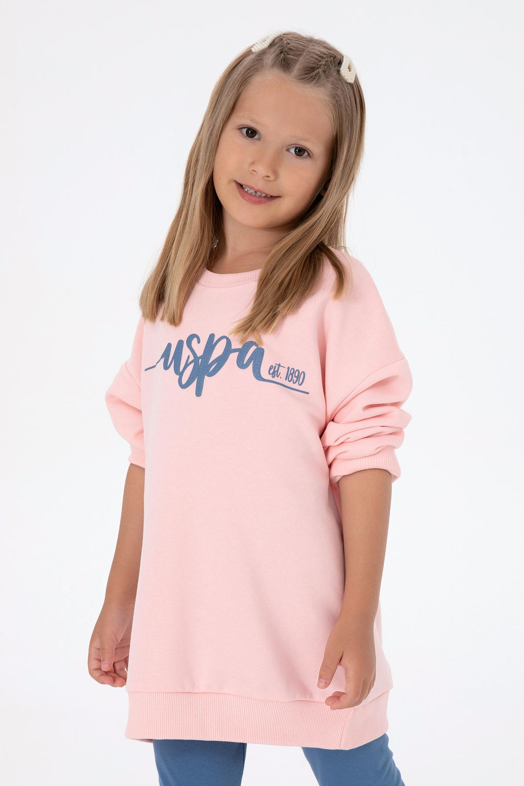 K_z _ocuk A__k Pembe Pijama Tak_m_ Sepette S_rpriz _ndirim - U.s. polo assn фото 2