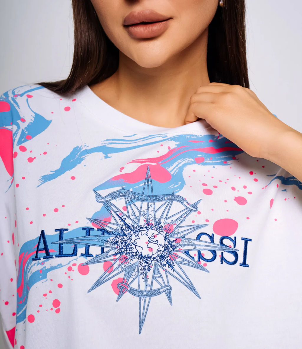 Футболка #КТ543, белый