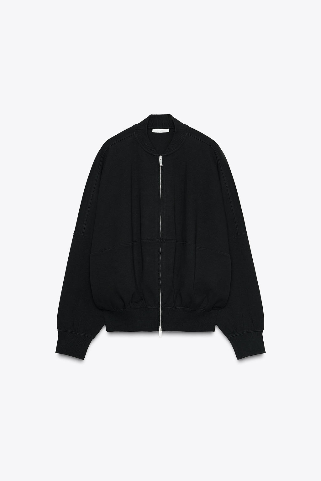 CHAQUETA BOMBER INTERLOCK / Negro - Zara фото 6