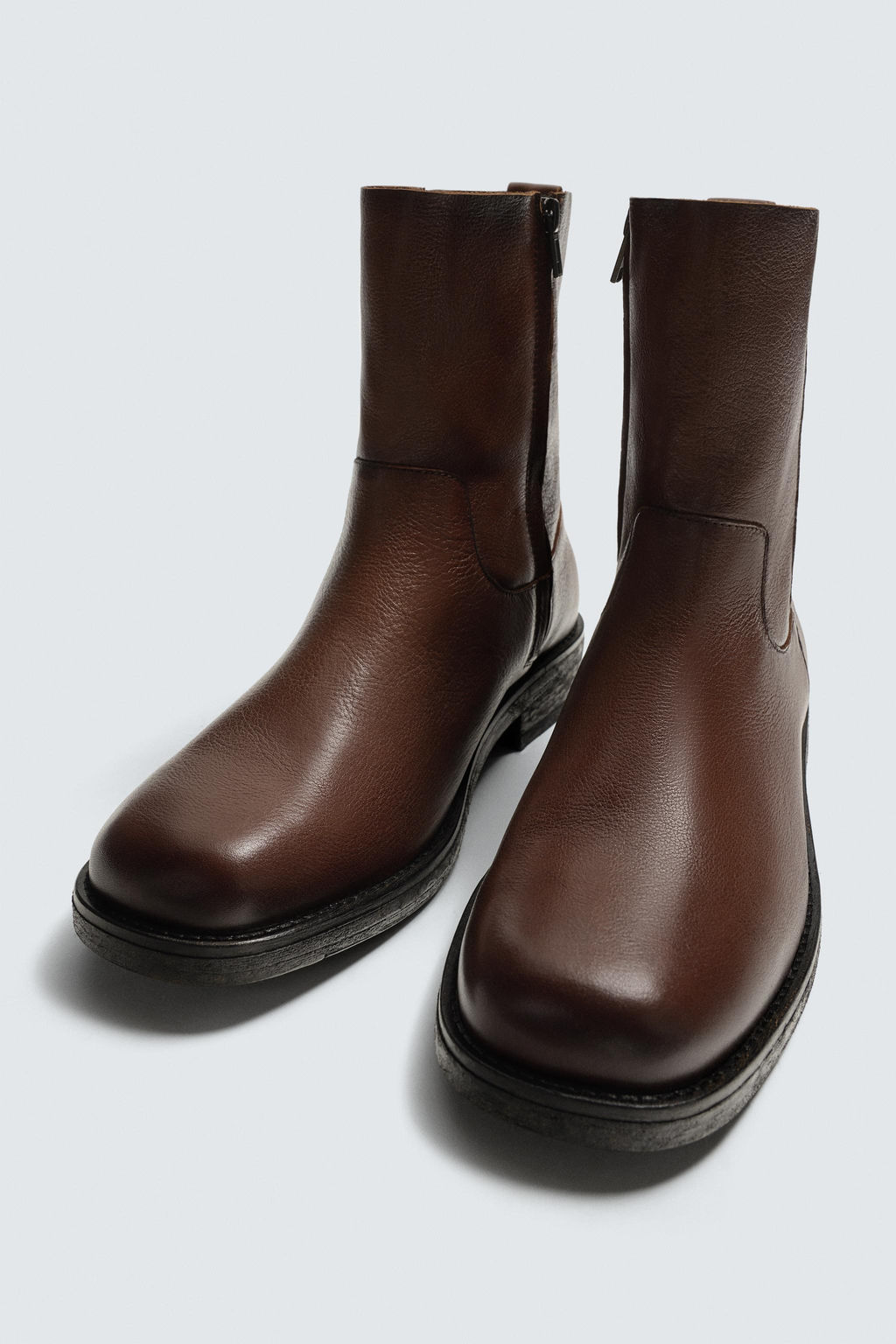 LEATHER LIMITED EDITION BOOTS - Zara фото 12