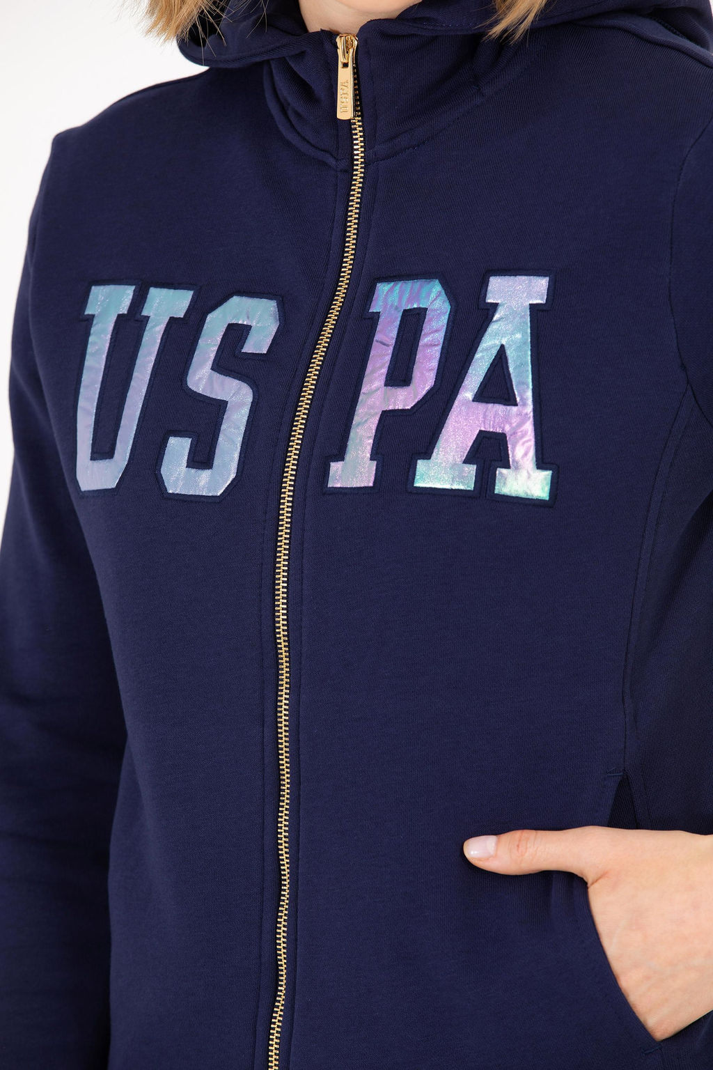 Женская темно-синяя толстовка Basic - U.s. polo assn фото 7