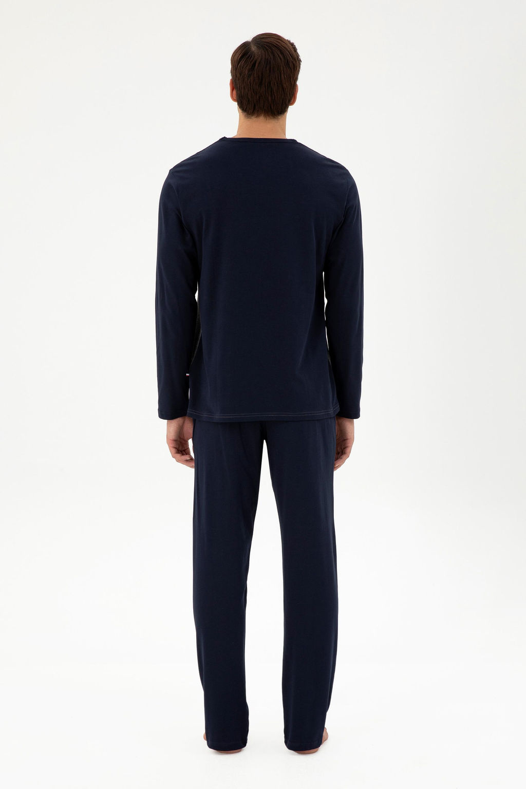 Мужской темно-синий пижамный комплект Неожиданная скидка в корзине - U.s. polo assn фото 4