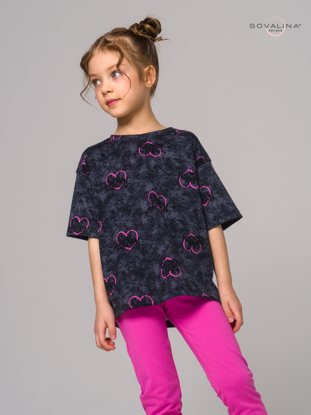 Костюм Мун варенка графит сердце-ягода - Sovalina фото 15