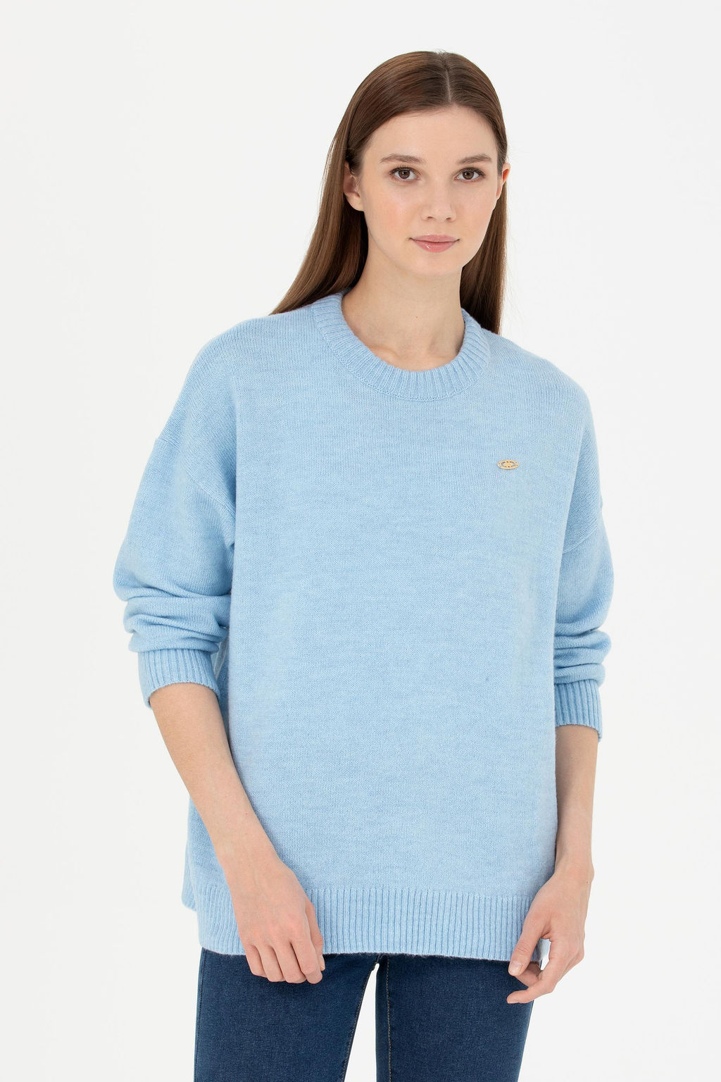 Женский синий свитер - U.s. polo assn фото 8