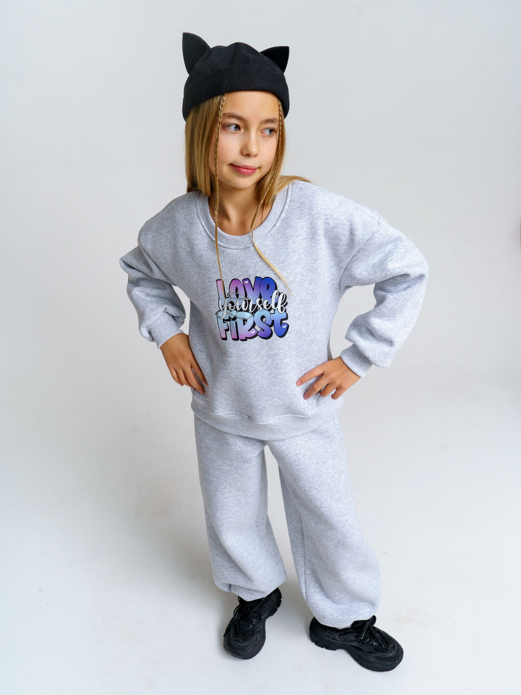 983Д Костюм детский "Серый/меланж"