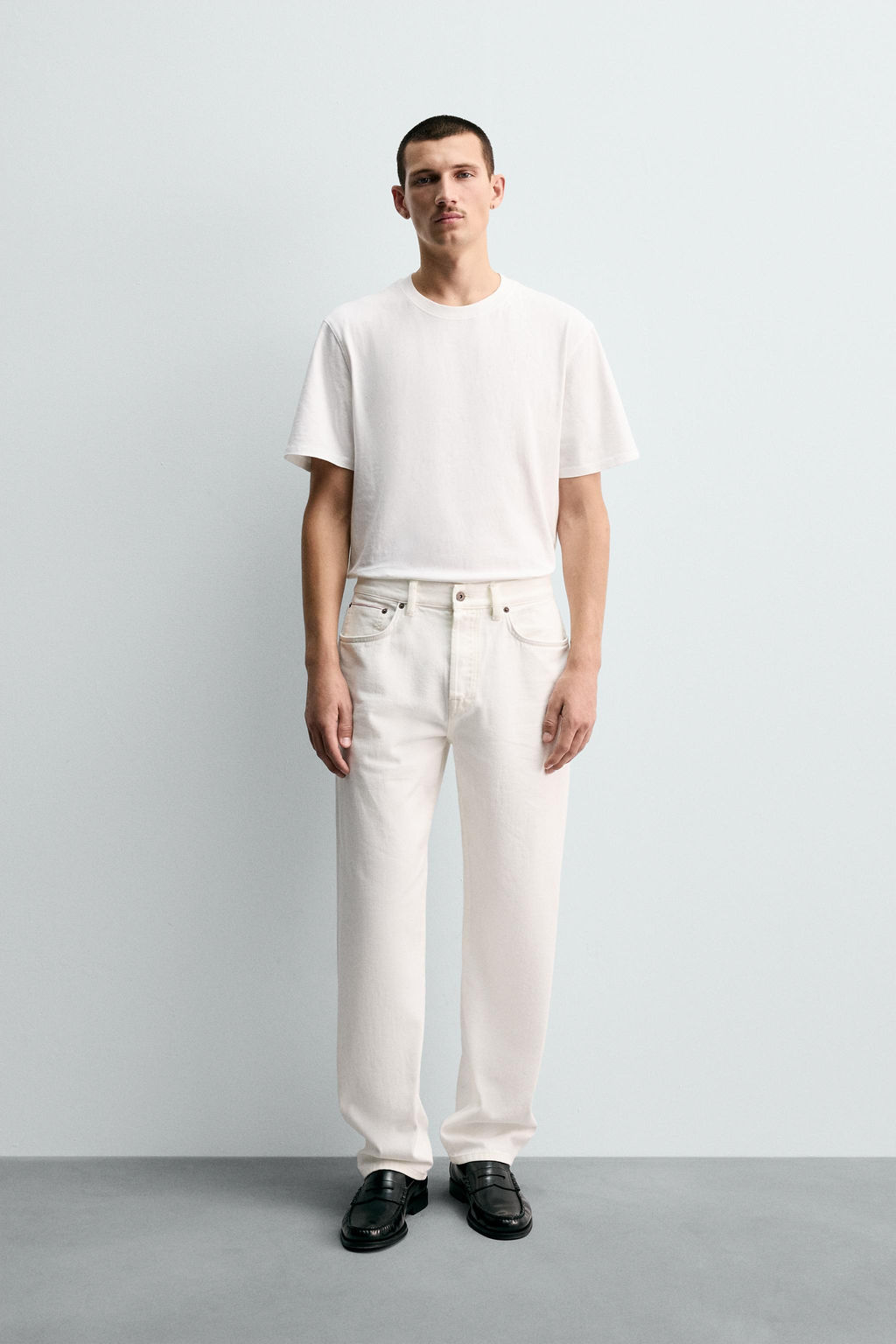 STRAIGHT ANKLE FIT SELVEDGE JEANS