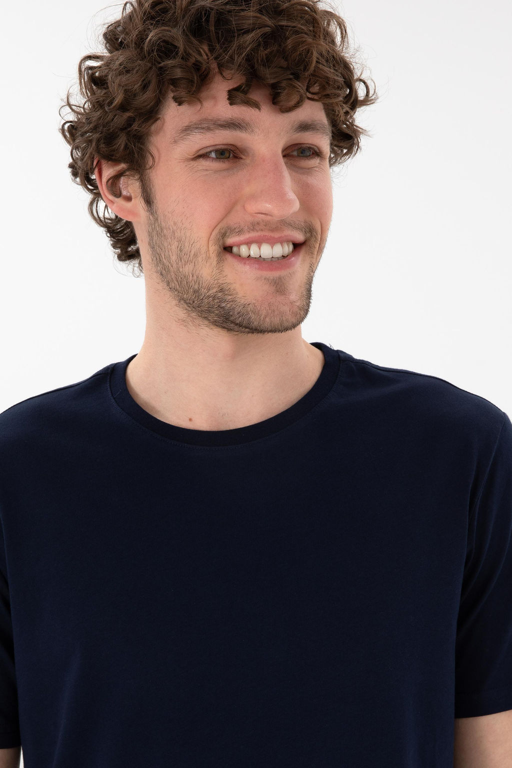 Erkek Regular Fit Bisiklet Yaka Lacivert Basic Ti__rt Sepette S_rpriz _ndirim - U.s. polo assn фото 3