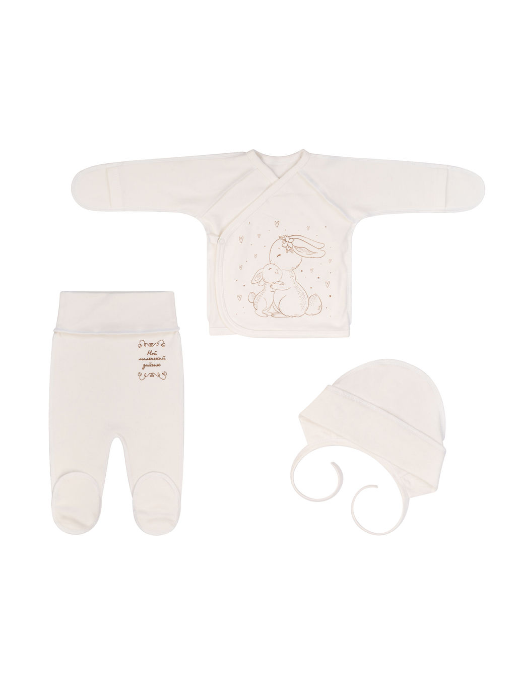 Комплект ясельный молочный зайки 730п (62, 40)