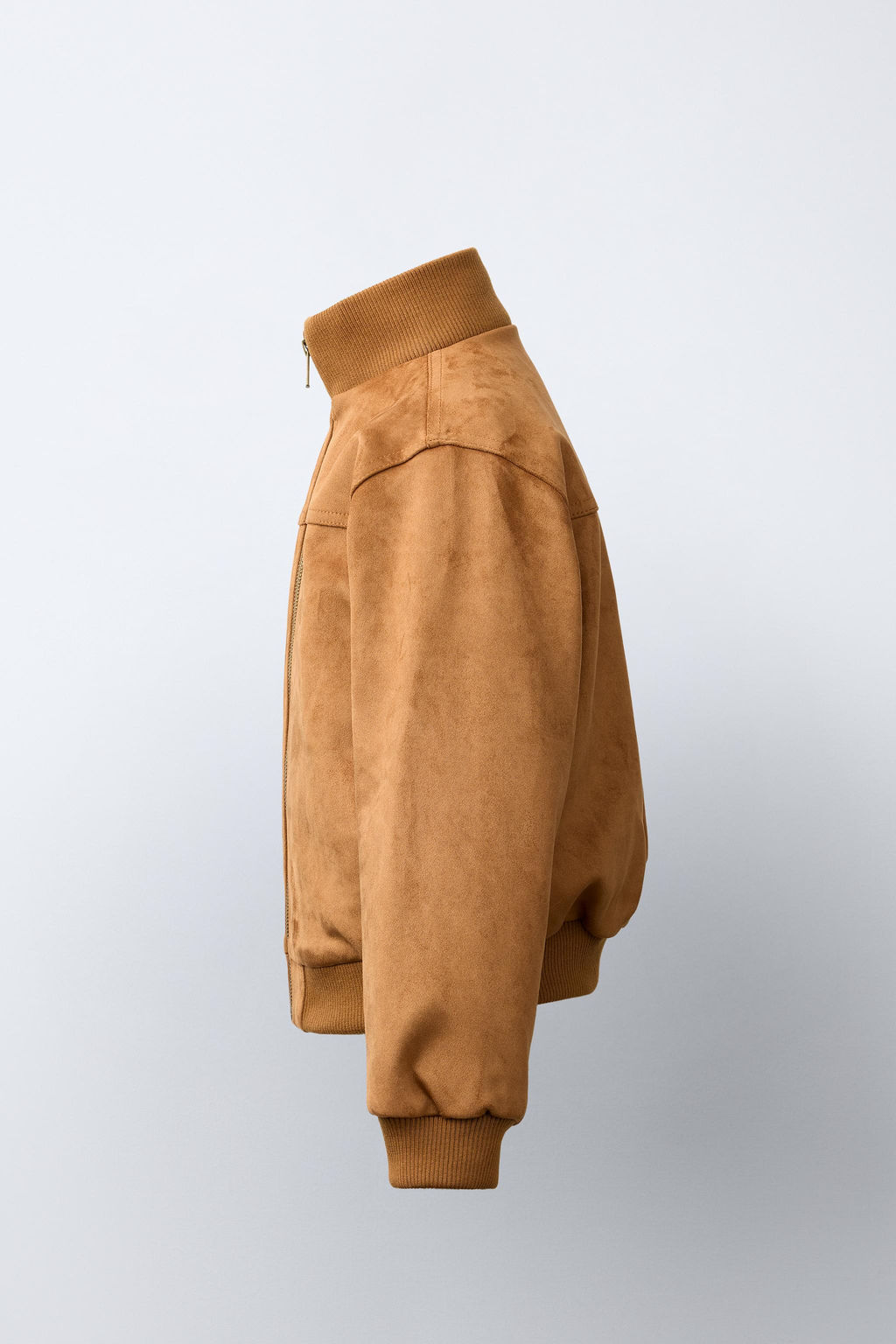 CAZADORA BOMBER EFECTO ANTE / Tostado - Zara фото 4