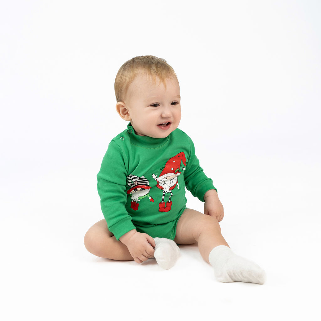 Боди ясельное зеленое гномы ПК-1511 (68, 44)