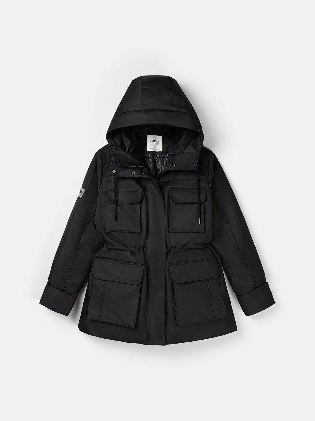 Парка демисезонная "Уголь" женская