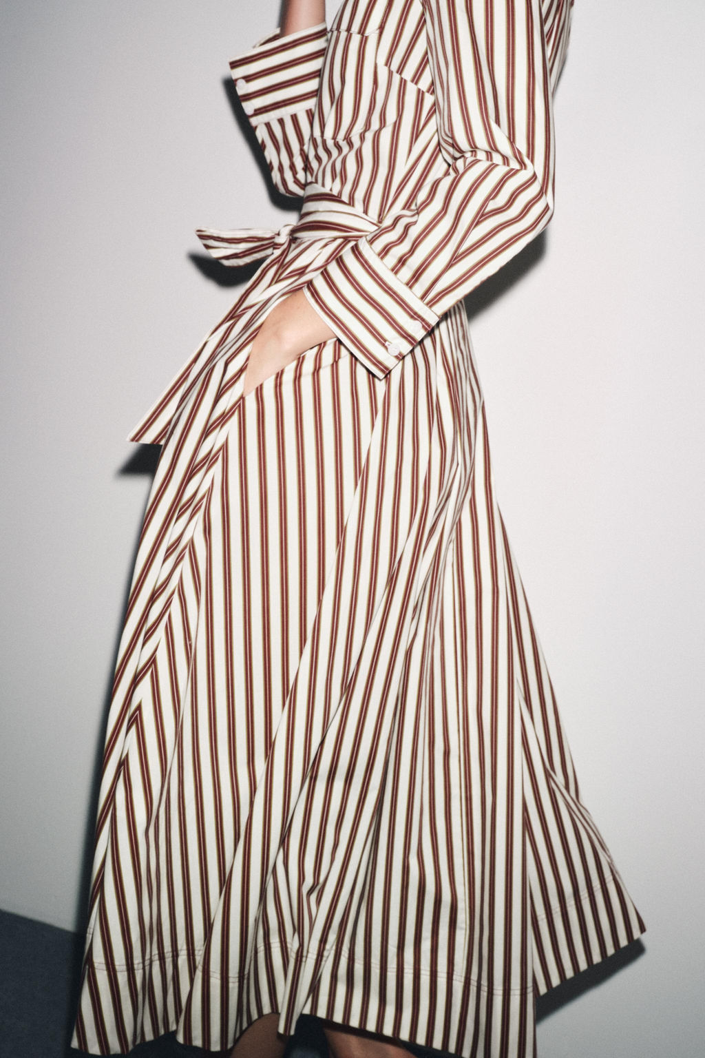 STRIPED SHIRT DRESS ZW COLLECTION - Zara фото 2