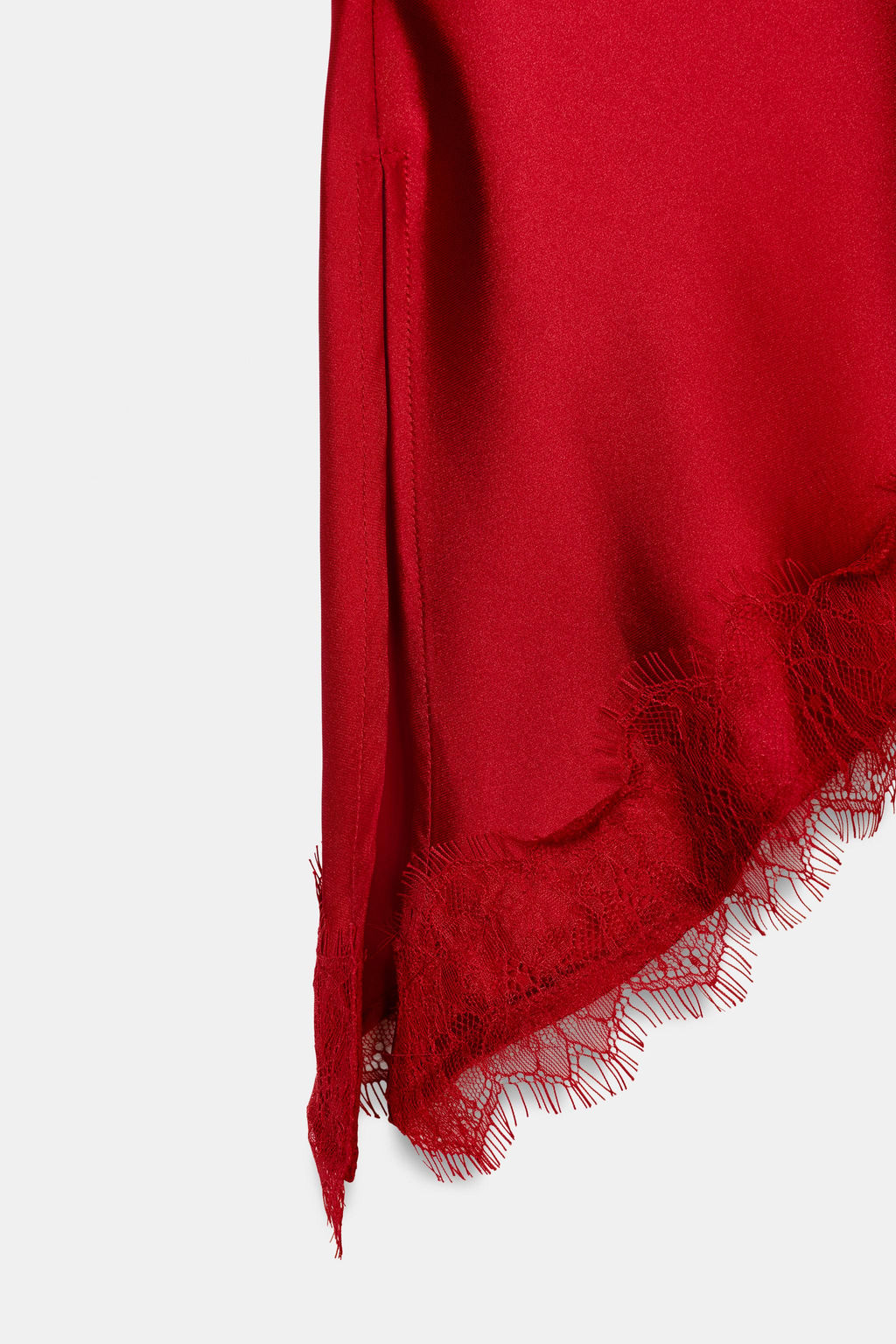 COMBINED LACE-TRIMMED TOP - Zara фото 14