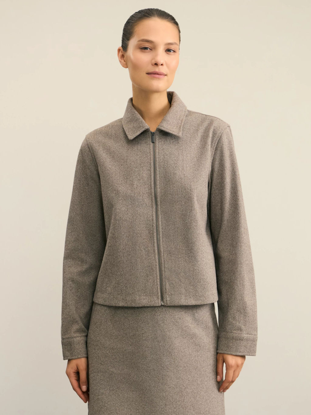 Укороченный жакет на молнии / Zarina  фото 3