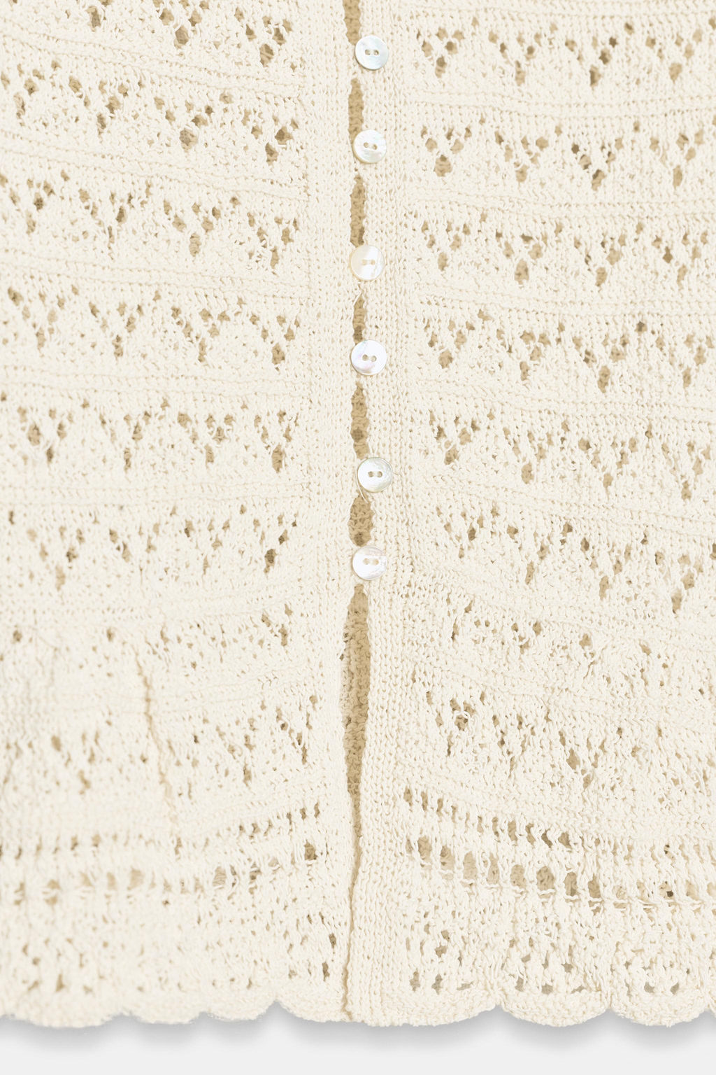 CHAQUETA PUNTO POINTELLE MANGA CORTA / Crudo - Zara фото 9