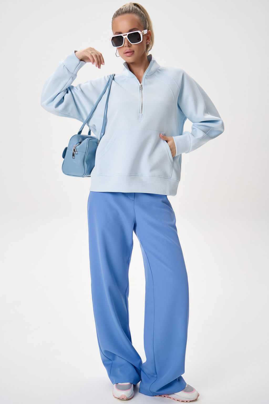 Свитшот Деми (голубой) - Эльза фото 13