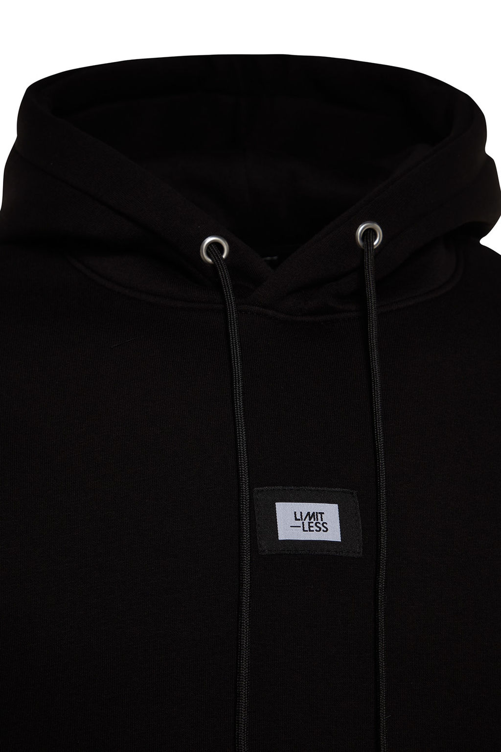 Siyah Regular/Normal Kesim Kapusonlu Etiketli Ici Polar/S?cak Tutan Sweatshirt TMNAW24SW00076