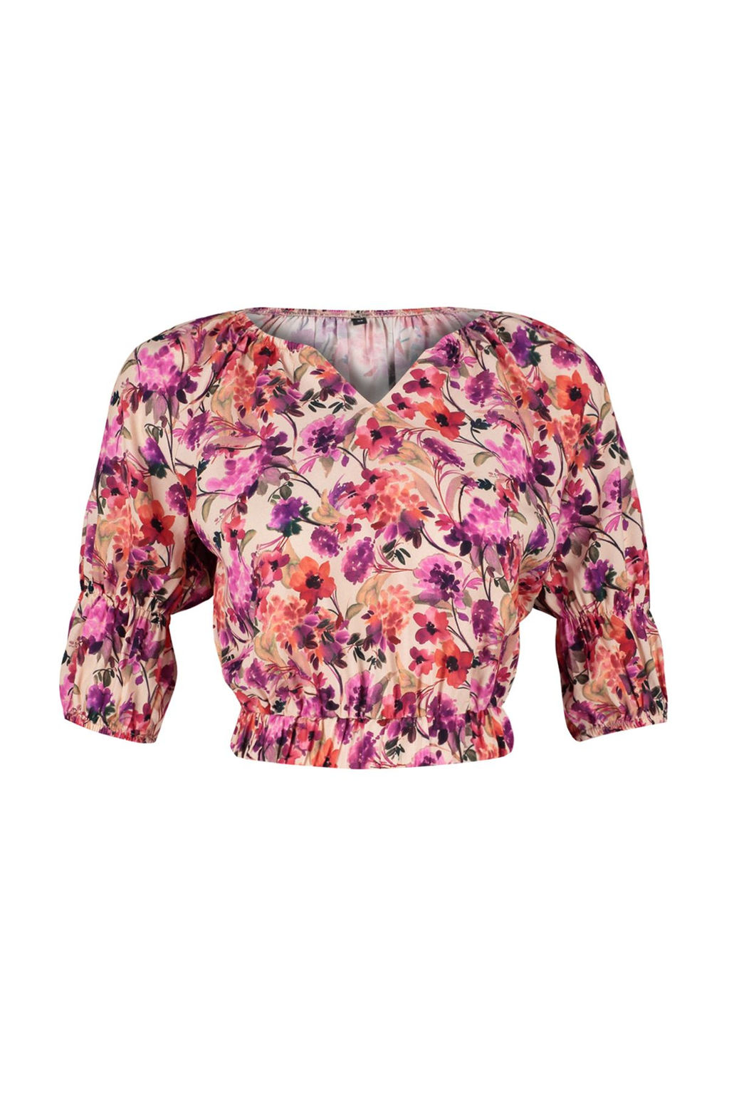 Cok Renkli Bask?l? Viskon Dokuma Bluz TWOSS24BZ00474 - Trendyolmilla фото 7