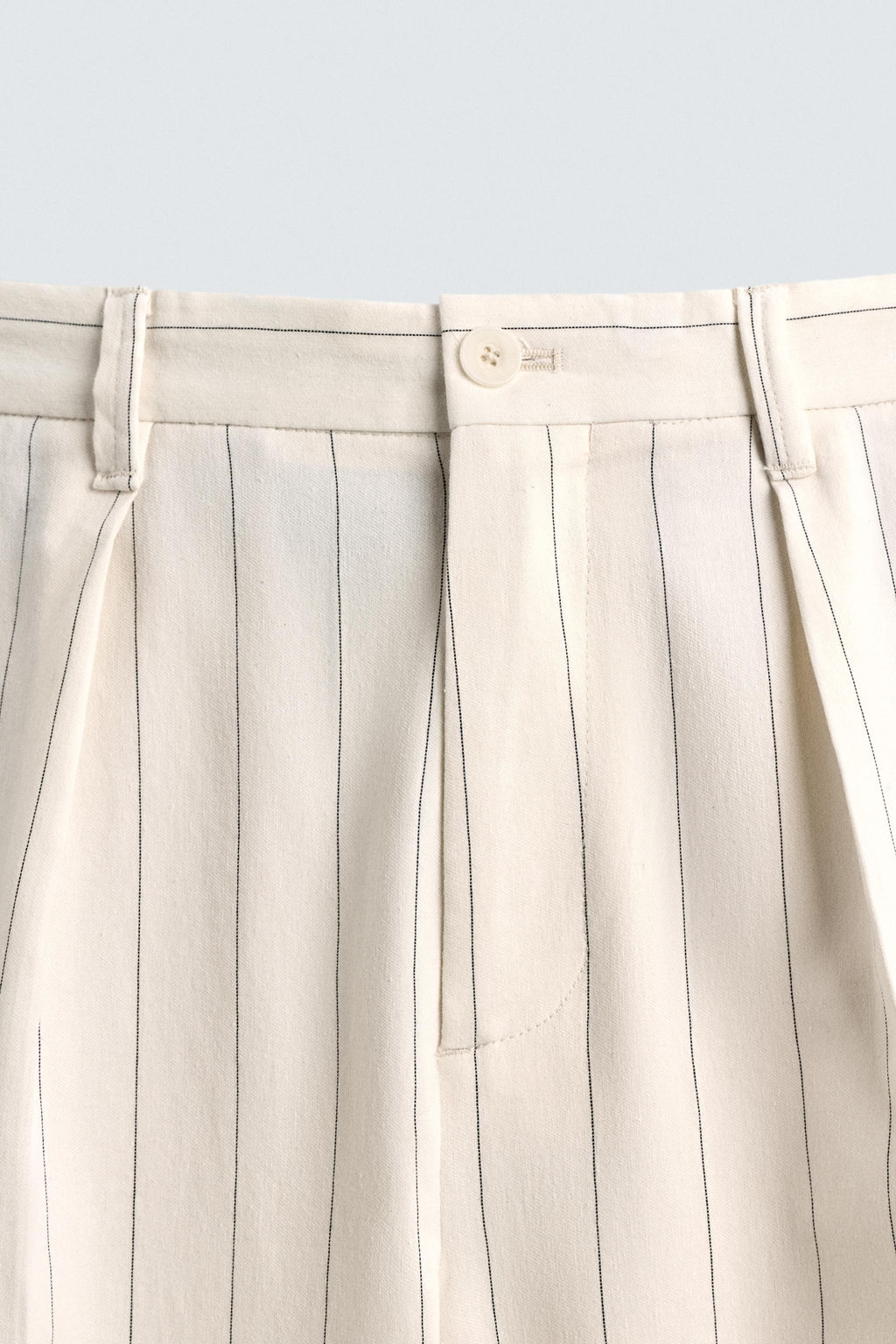 PLEATED STRIPED TROUSERS - Zara фото 9