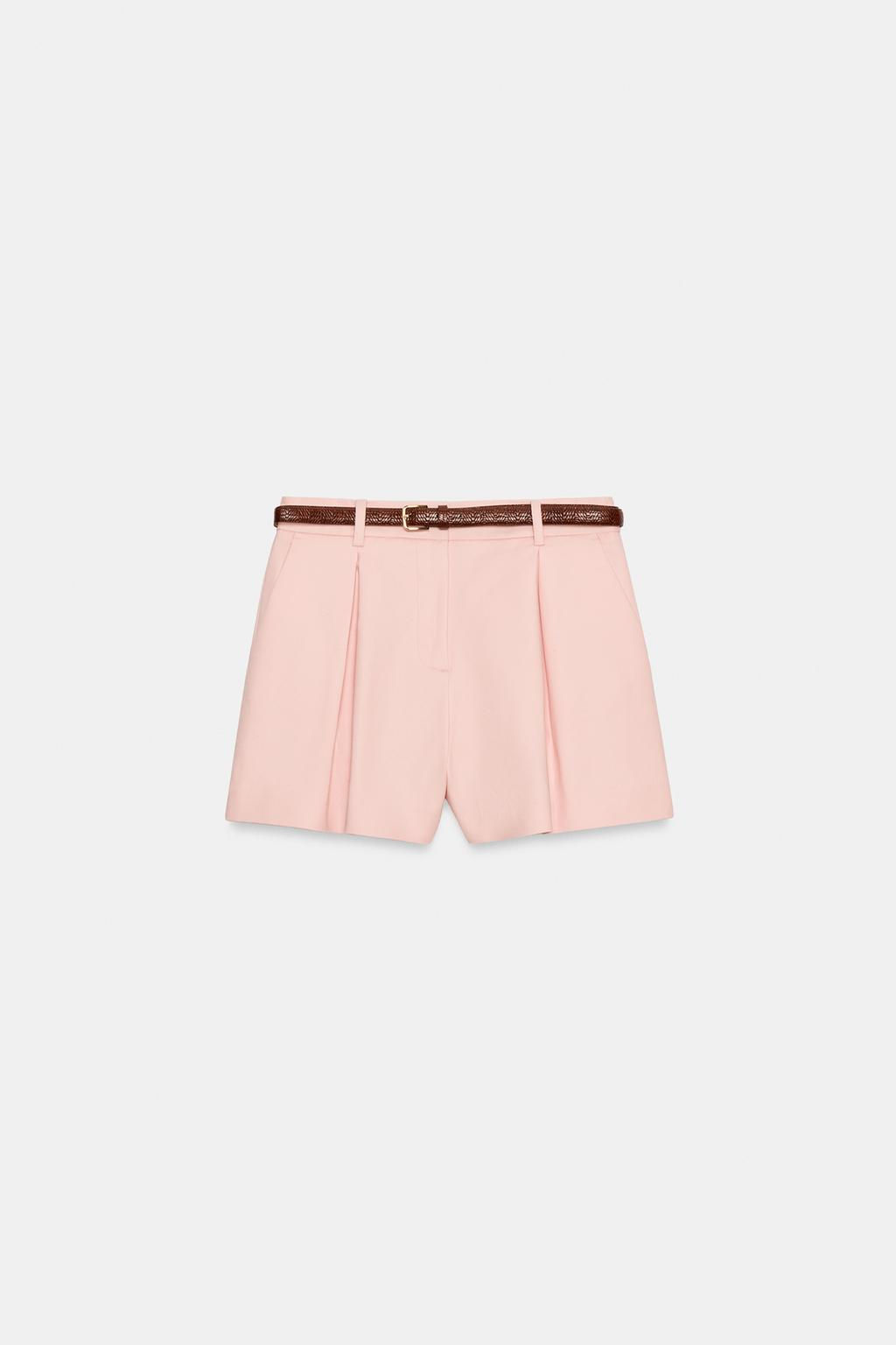 DARTED BERMUDA SHORTS WITH BELT - Zara фото 41