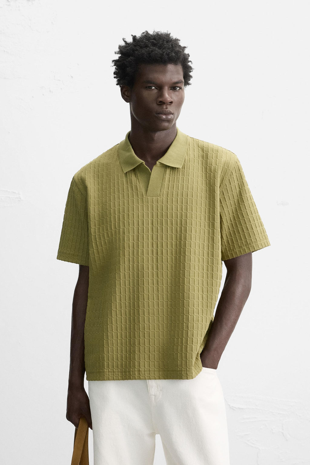 TEXTURED POLO SHIRT - Zara фото 2