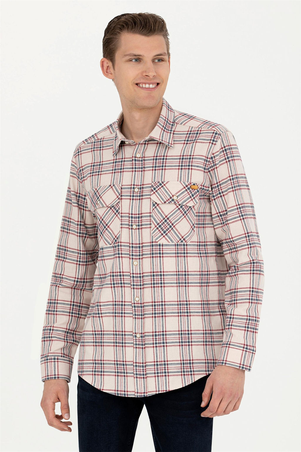 Мужская рубашка с длинным рукавом Stone - U.s. polo assn фото 8