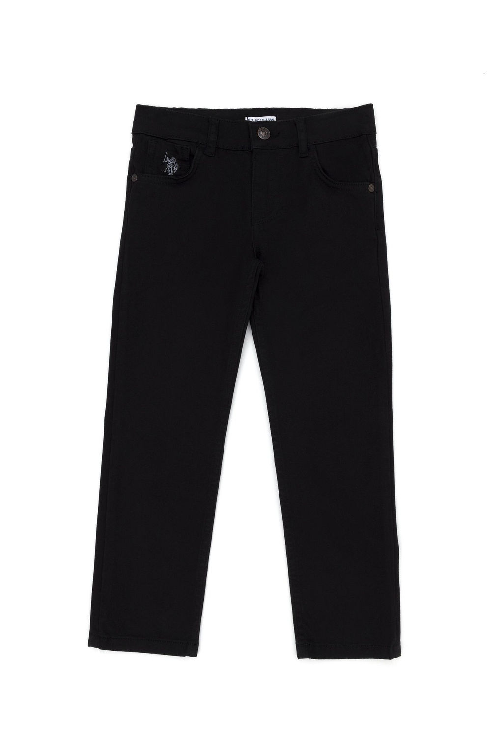 Черные брюки из плотной ткани для мальчика Неожиданная скидка в корзине - U.s. polo assn фото 2