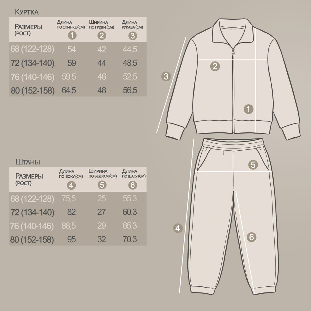 Костюм футер 2х нитка петля 8528320204