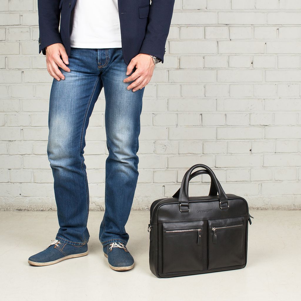 Деловая сумка для ноутбука Colston Black - Lakestone фото 11