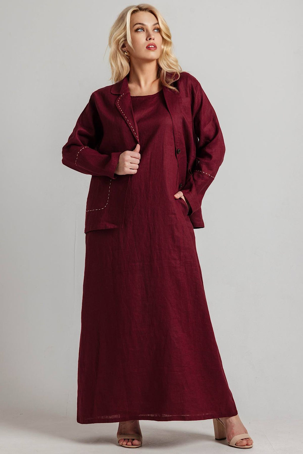 Жакет женский Ж91029/02/Винный