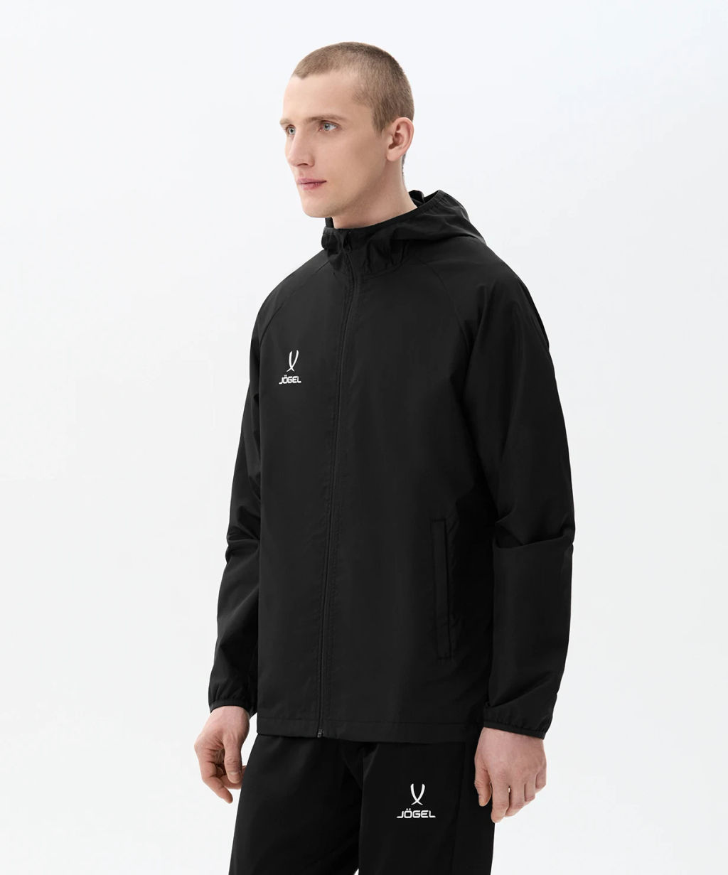 Куртка ветрозащитная JOGEL CAMP Rain Jacket, черный