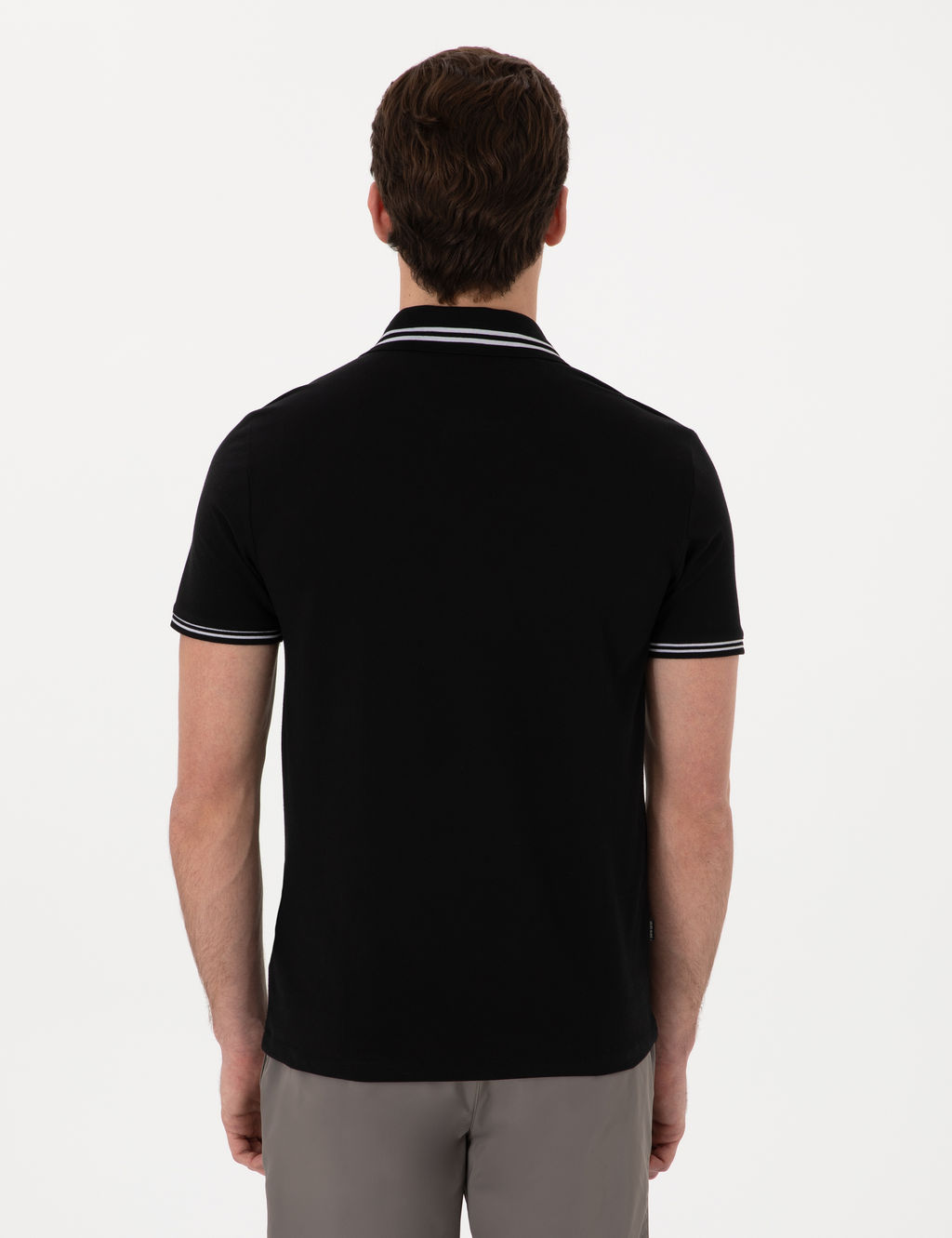 Siyah Slim Fit Ti__rt