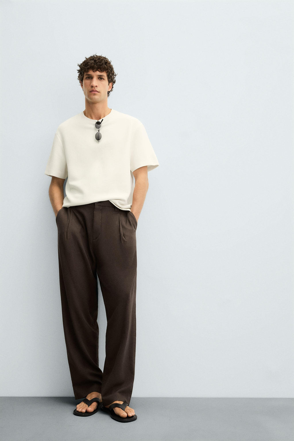 PLEATED FLOWING TROUSERS - Zara фото 6