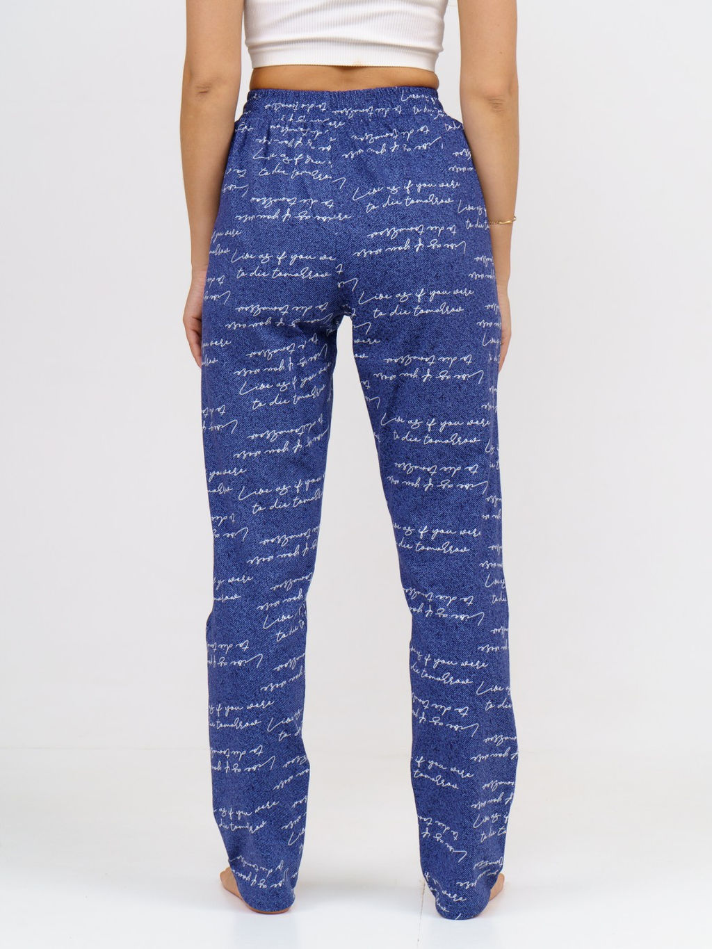 Брюки Силуэт джинс/буквы