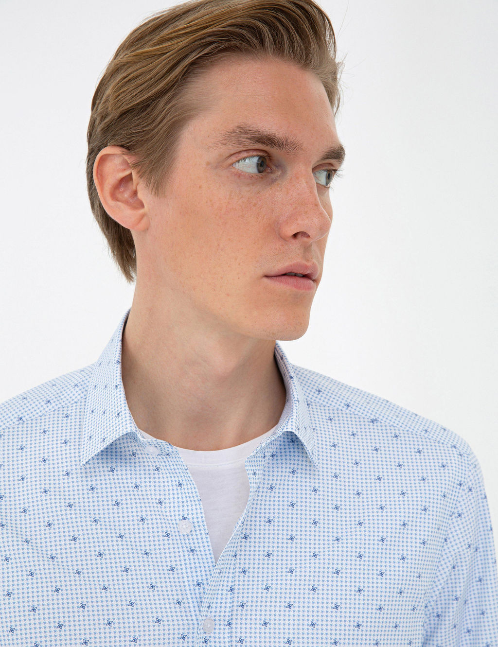 Lacivert Slim Fit Uzun Kollu G_mlek - Cacharel фото 3