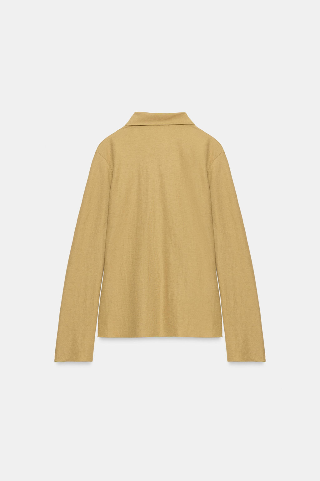 CAMISETA PLIEGUES BOTONES / Aceite - Zara фото 5