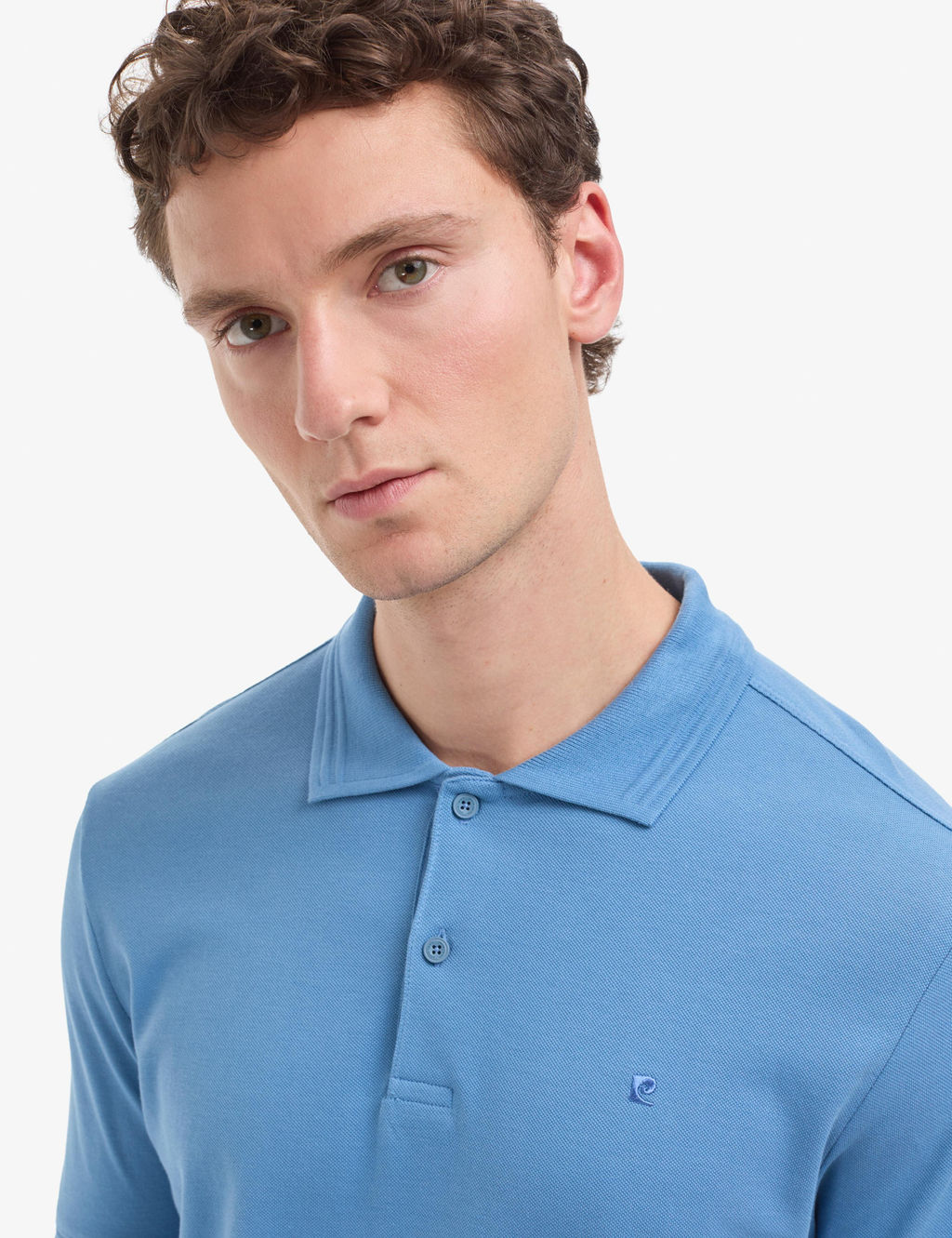 Koyu Mavi Regular Fit %100 Pamuk K_vr_lmaz Polo Yaka Basic Ti__rt